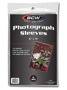 BCW 1-6X9SLV Bcw 6X9 Photo Sleeves