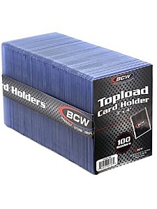 BCW 1-TLCH-100 3X4 Topload Card Holder - Standard